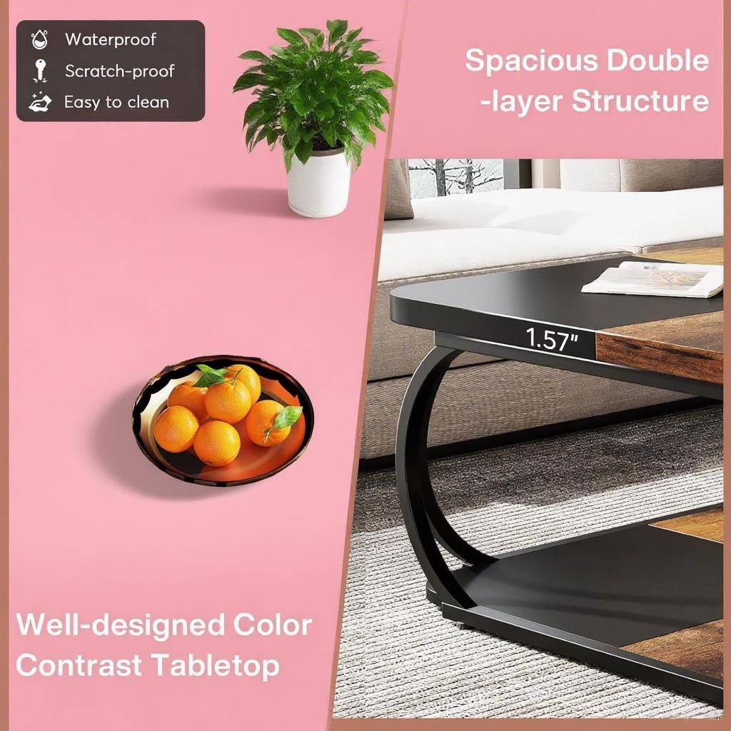 Meja Kopi Kayu Solid Modern Bu - Sustainable Living Is ulasan dan harga
