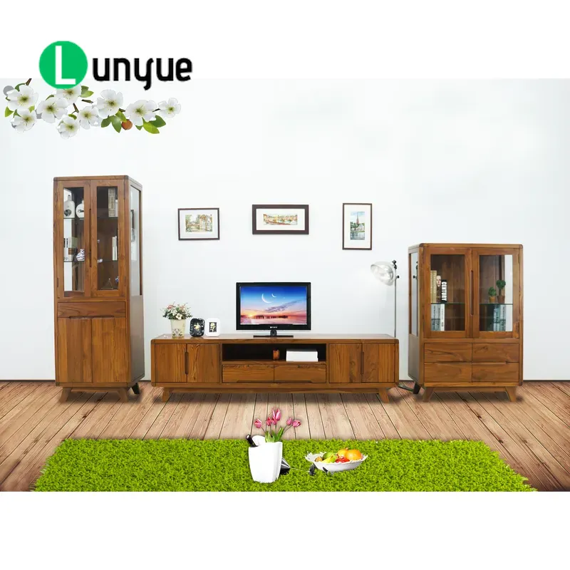 Lemari TV Kayu Jati Berkelanju - Sustainable Living Is ulasan dan harga