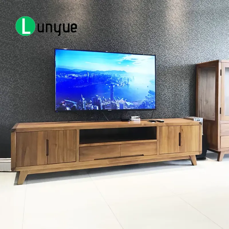 Lemari TV Kayu Jati Berkelanju - Sustainable Living Is ulasan dan harga